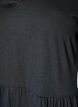 Jerseyjurk met kanten details en een gelaagde rok, Zwart, Packshot image number 2