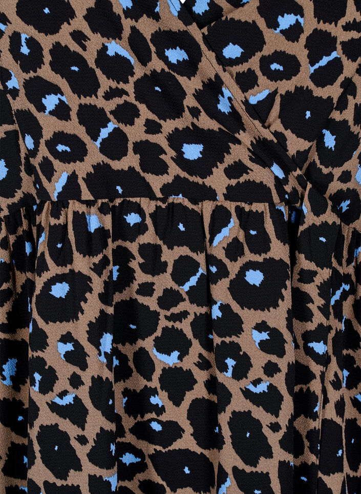 Wikkeljurk met korte mouwen, Fossil w.Bl.Leo AOP, Packshot image number 2