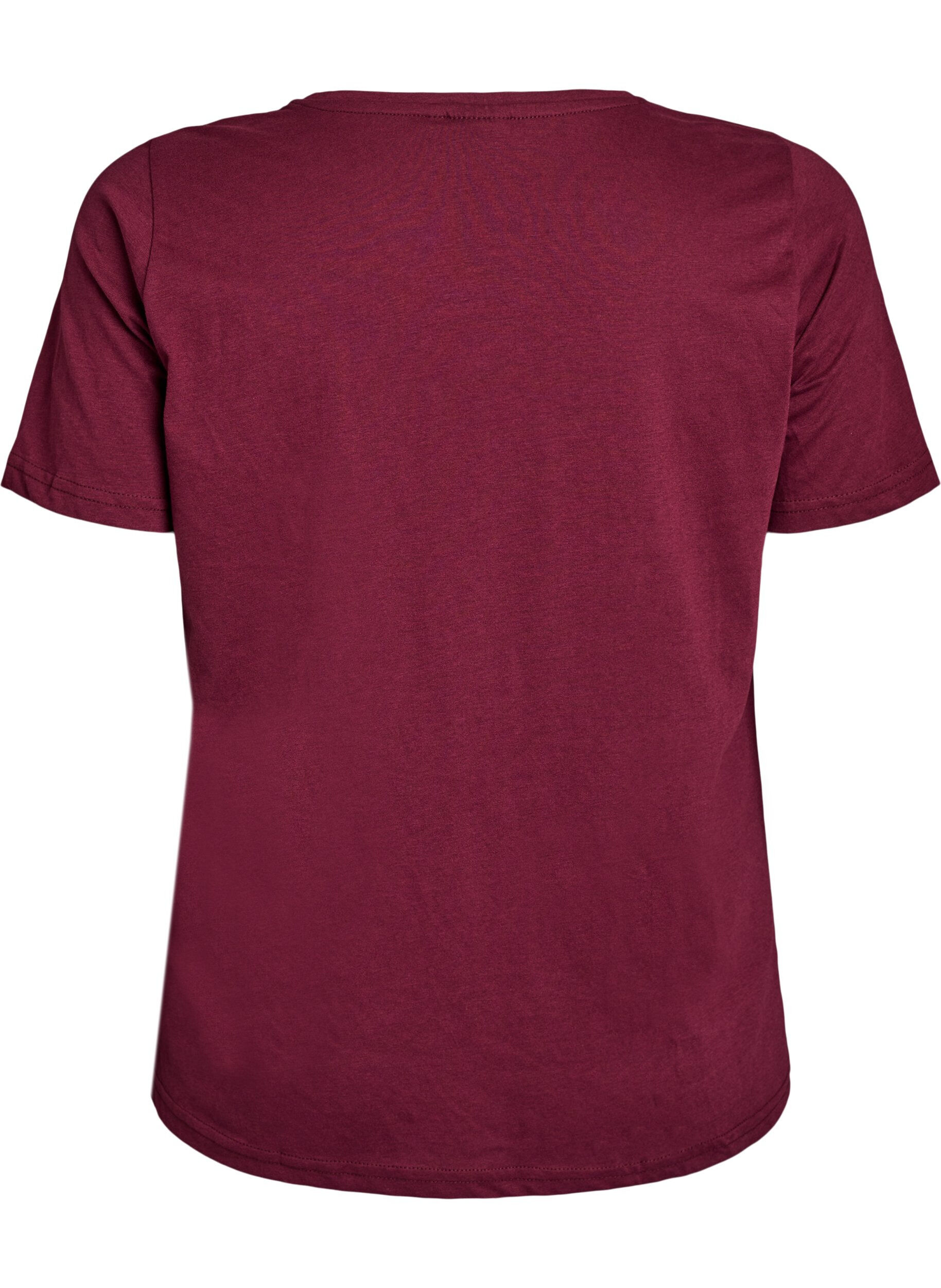 Zizzi FLASH - T-shirt met print, Rood, Packshot image number 1