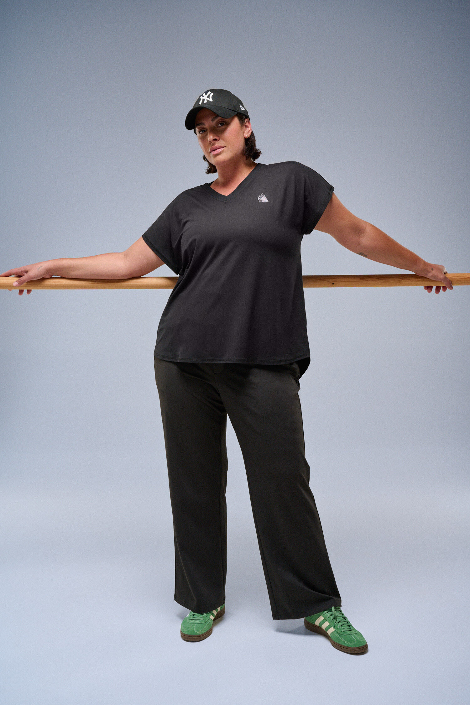 Broek met wijde pijpen, , Model