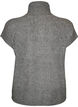 Gebreid gilet met hoge kraag en rits, Grijs, Packshot image number 1