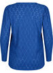 Blouse met V-hals en gaatjespatroon, Limoges, Packshot image number 1