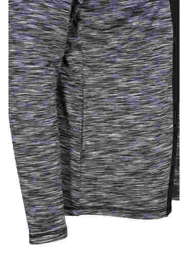 Sportief vest met rits en hoge hals, Black, Packshot image number 3