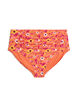 Hoge taille bikinibroekjes met patroon, Oranje, Packshot image number 0