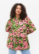 Gebloemd overhemd van viscose, Pink G. Flower AOP, Model image number 0