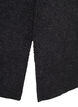 Lang gebreid vest met zakken, Dark Grey Melange, Packshot image number 3