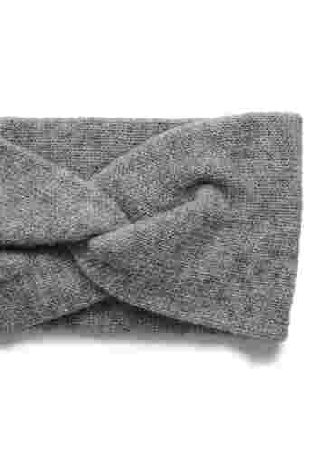 Gebreide hoofdband, Medium Grey Melange, Packshot image number 2