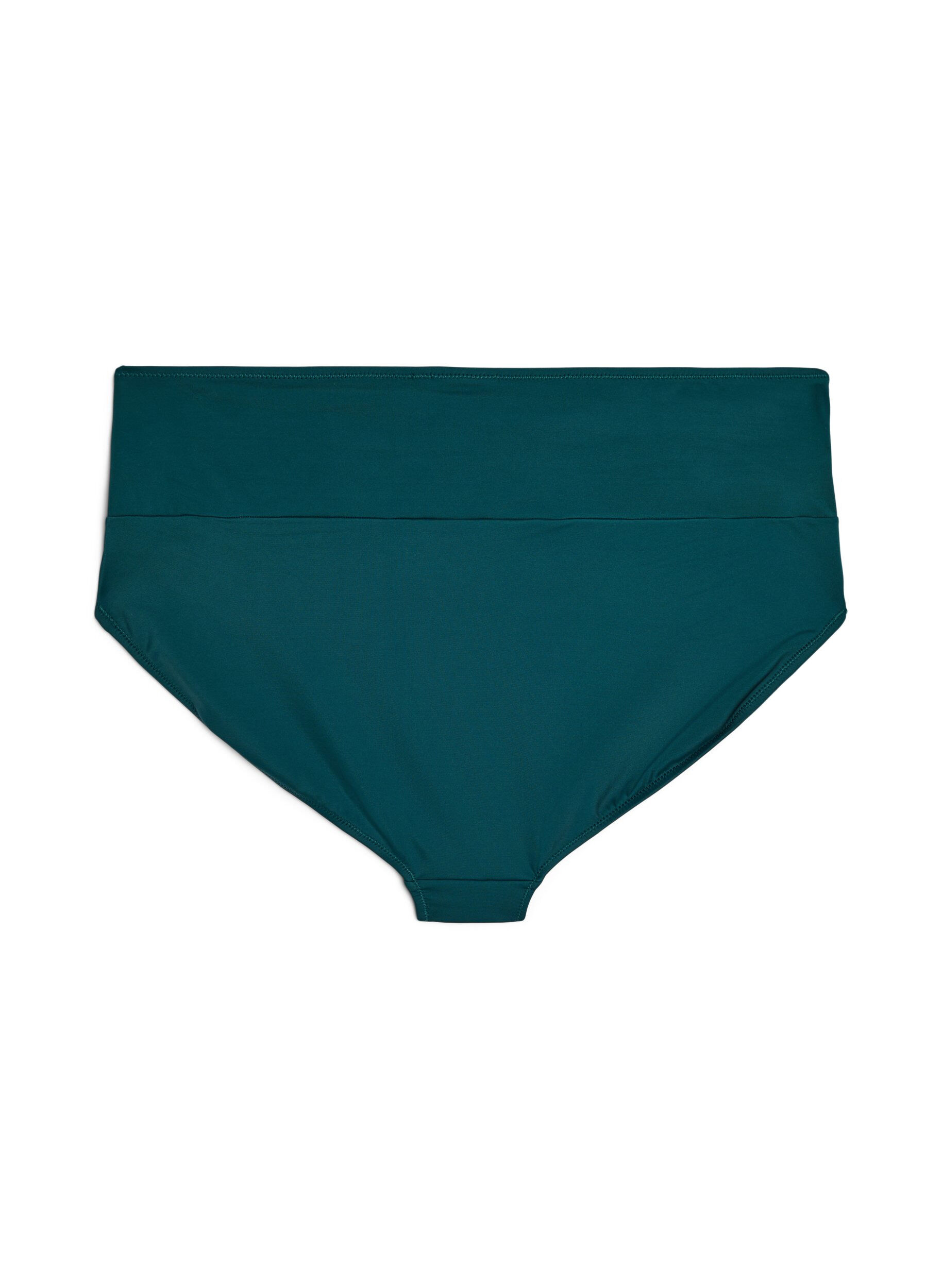 ZizziBikinibroekje met wikkel detail, Groen, Packshot image number 1