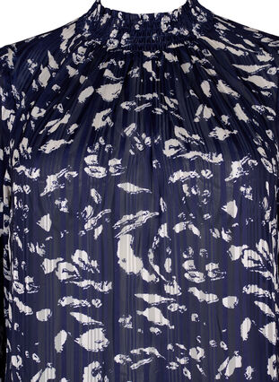 Smok blouse met print, Blue Leaf AOP, Packshot image number 2