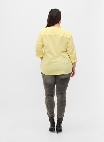 Super smalle Amy jeans met hoge taille, Grey Denim, Model image number 1