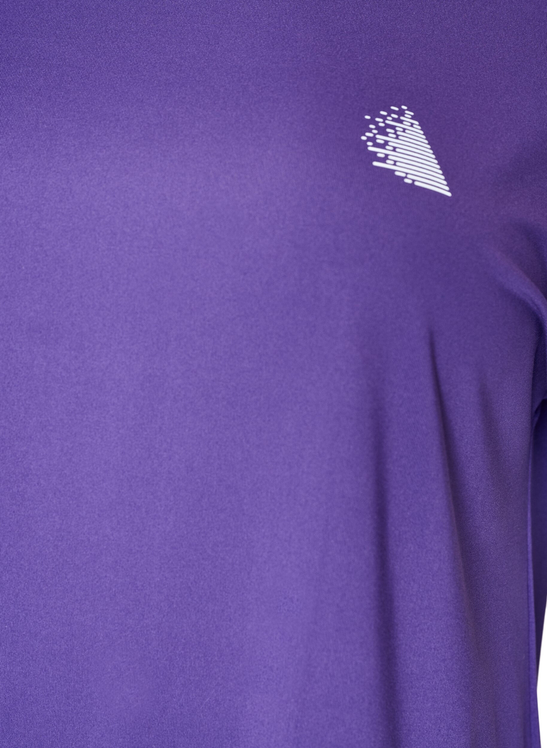 ZizziEffen gekleurd trainingsshirt, Paars, Packshot image number 2