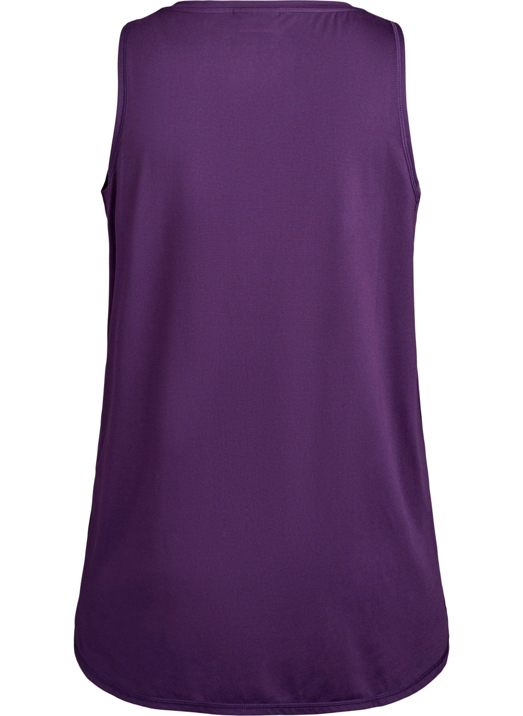 ZizziWorkout top met V-hals, Paars, Packshot image number 1