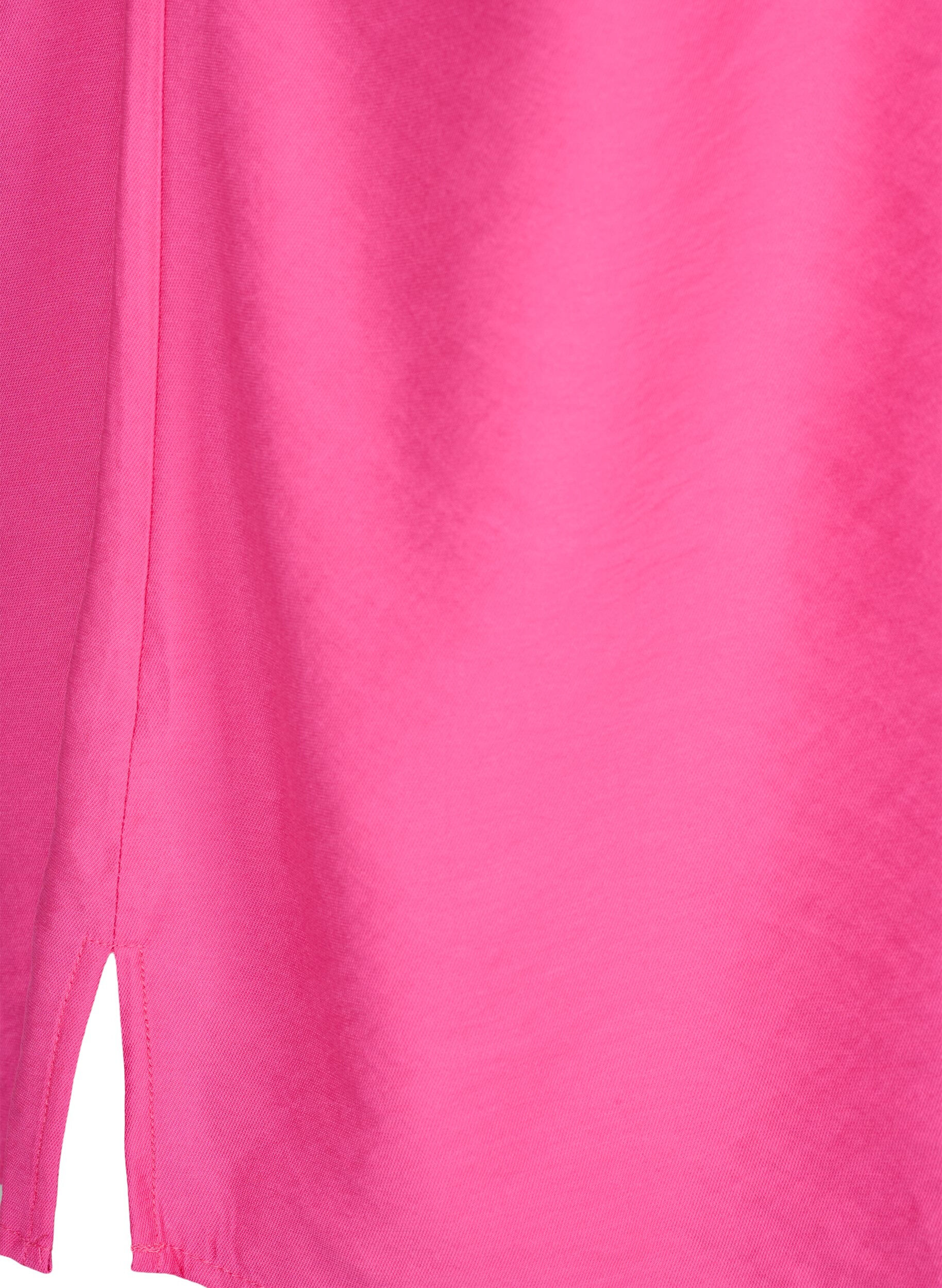 Zizzi One-shoulder blouse in viscose, Roze, Packshot image number 3