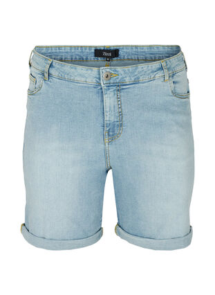 Denim shorts, Light Stone Wash, Packshot image number 0