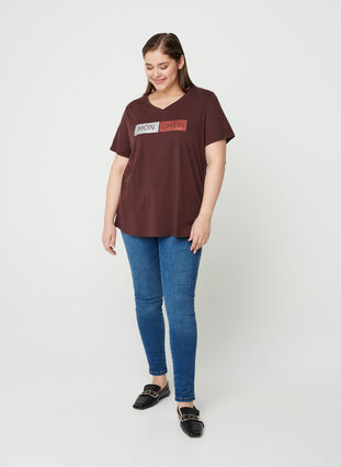Katoenen t-shirt met korte mouwen , Fudge, Model image number 2