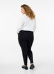 Viscose legging met ritssluiting detail, Zwart, Model image number 2