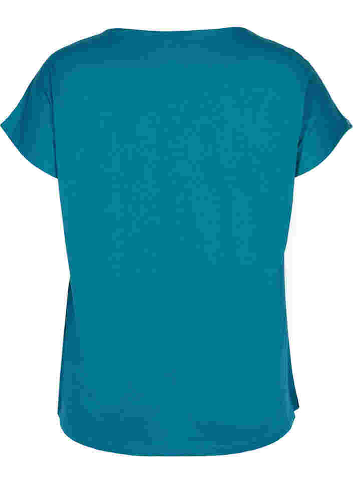 Katoenen t-shirt met print details, Dragon Mel Feather, Packshot image number 1