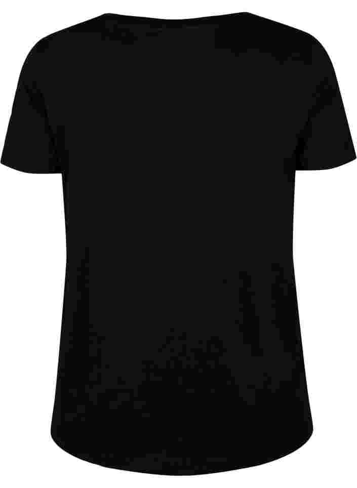 Trainingsshirt met print, Black w. Stripe Move, Packshot image number 1