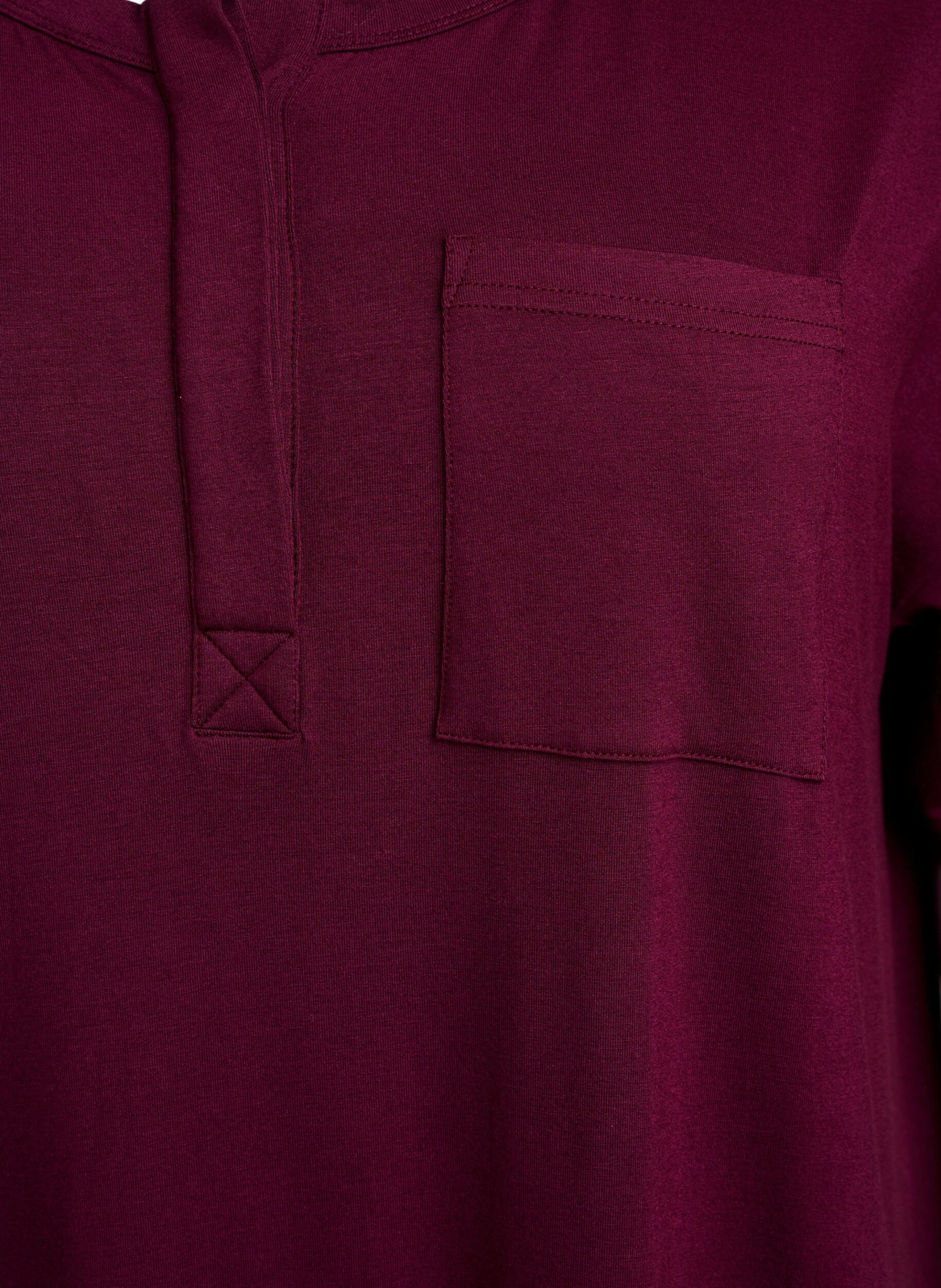 Zizzi Nachthemd met korte mouwen in viscose, Fig, Packshot image number 2