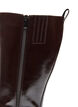 Hoge laars met een licht gebarsten uitstraling, Bruin, Packshot image number 3