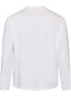 Basic T-shirt met lange mouwen, Wit, Packshot image number 1