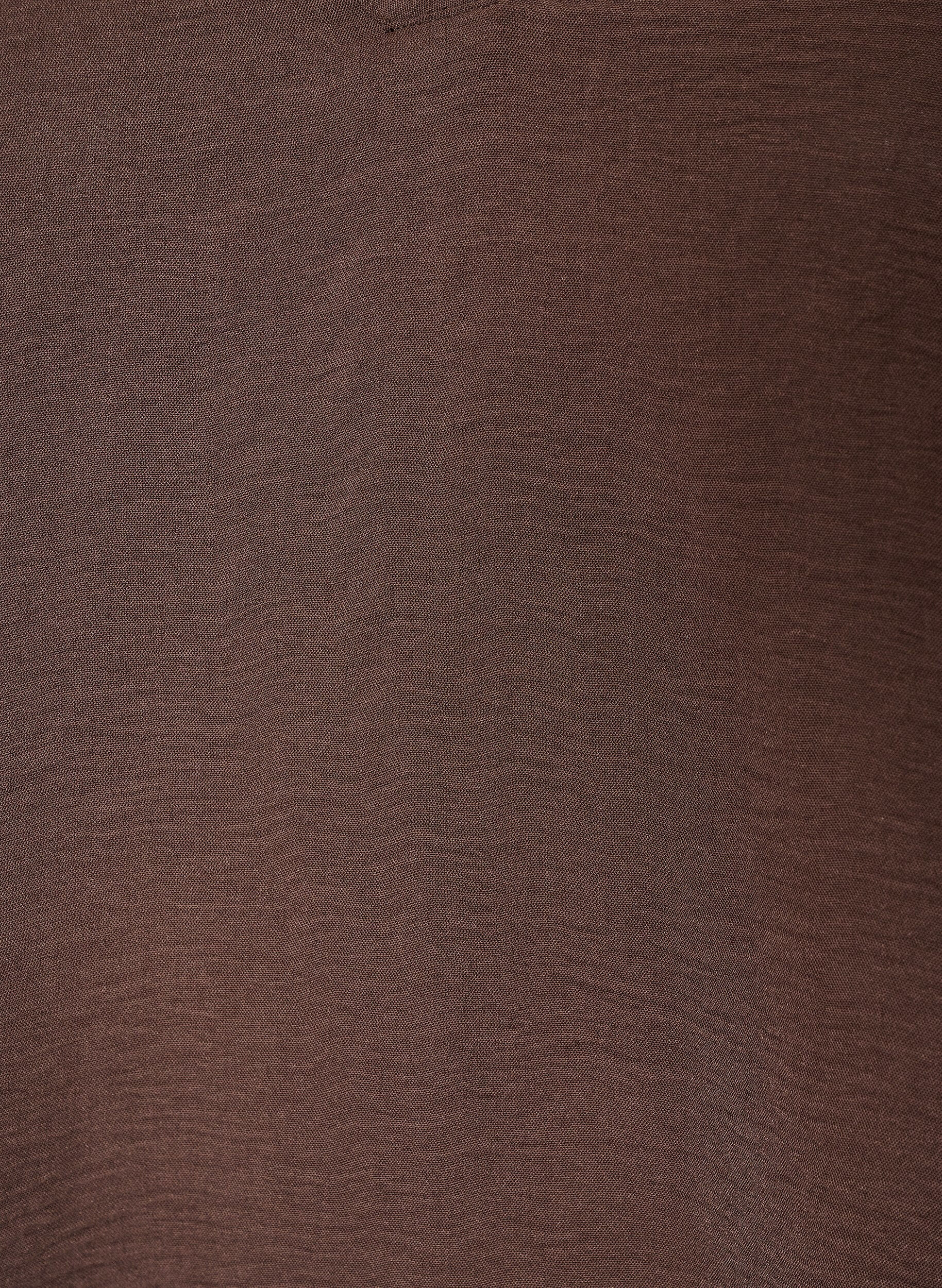 ZizziBlouse met 3/4 mouwen, Bruin, Packshot image number 2