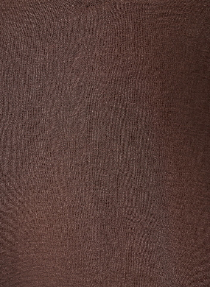 Blouse met 3/4 mouwen, Bruin, Packshot image number 2