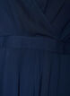 Maxijurk met overslaghals en lange mouwen, Blauw, Packshot image number 2