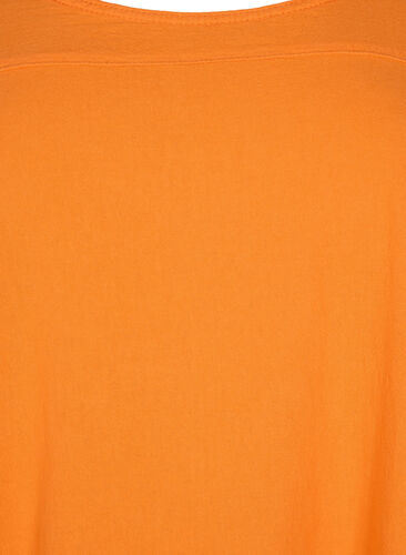 Katoenen jurk met korte mouwen, Orange Tiger, Packshot image number 2