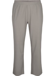Broek met rechte pasvorm, Beige