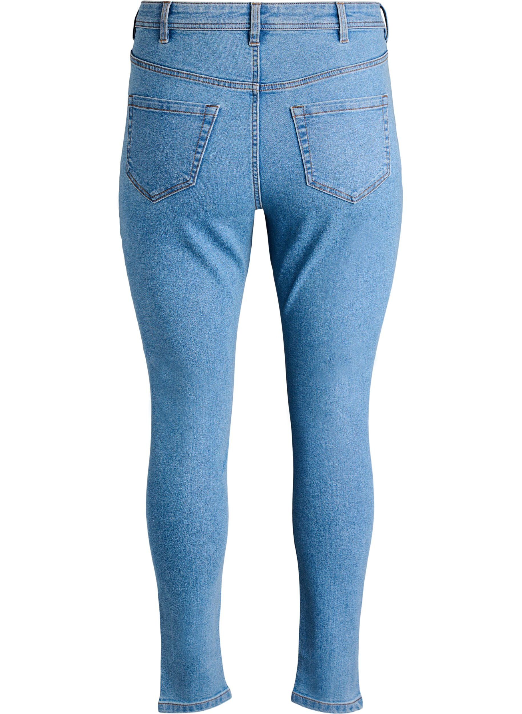 Zizzi FLASH - Jeans met super slanke pasvorm, Blauw, Packshot image number 1