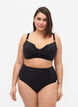 Bikinibroekje met high waist, Zwart, Model image number 0