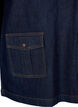 Denim jurk met grote zakken en 3/4 mouwen, Blauw, Packshot image number 3