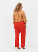 Flared broek met elastiek in de taille, Rood, Model image number 1