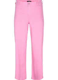 Flared jeans met high waist, Pink
