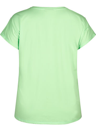 Effen sportshirt, Paradise Green, Packshot image number 1