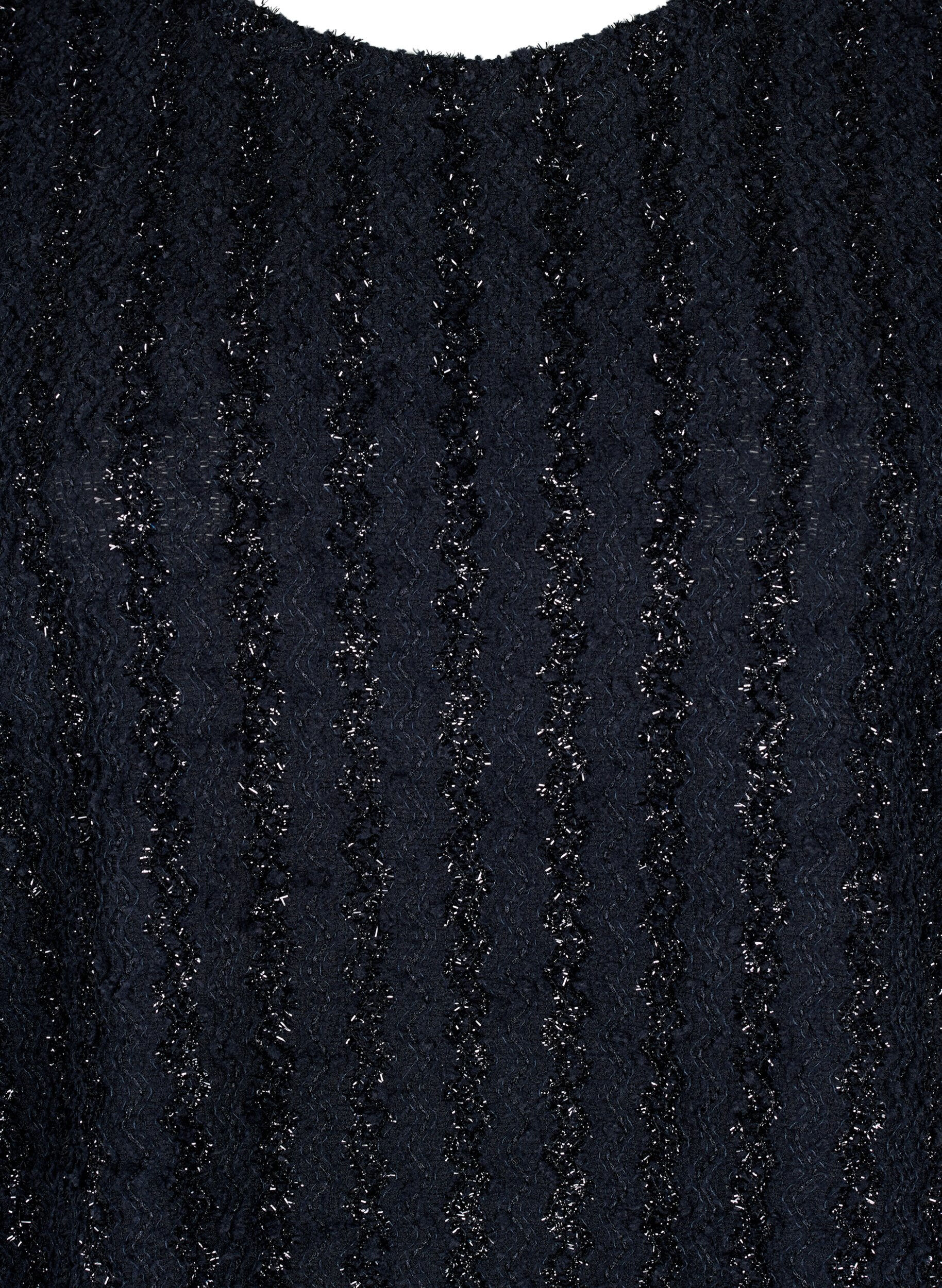 Zizzi Blouse met glanzende structuur, Zwart, Packshot image number 2