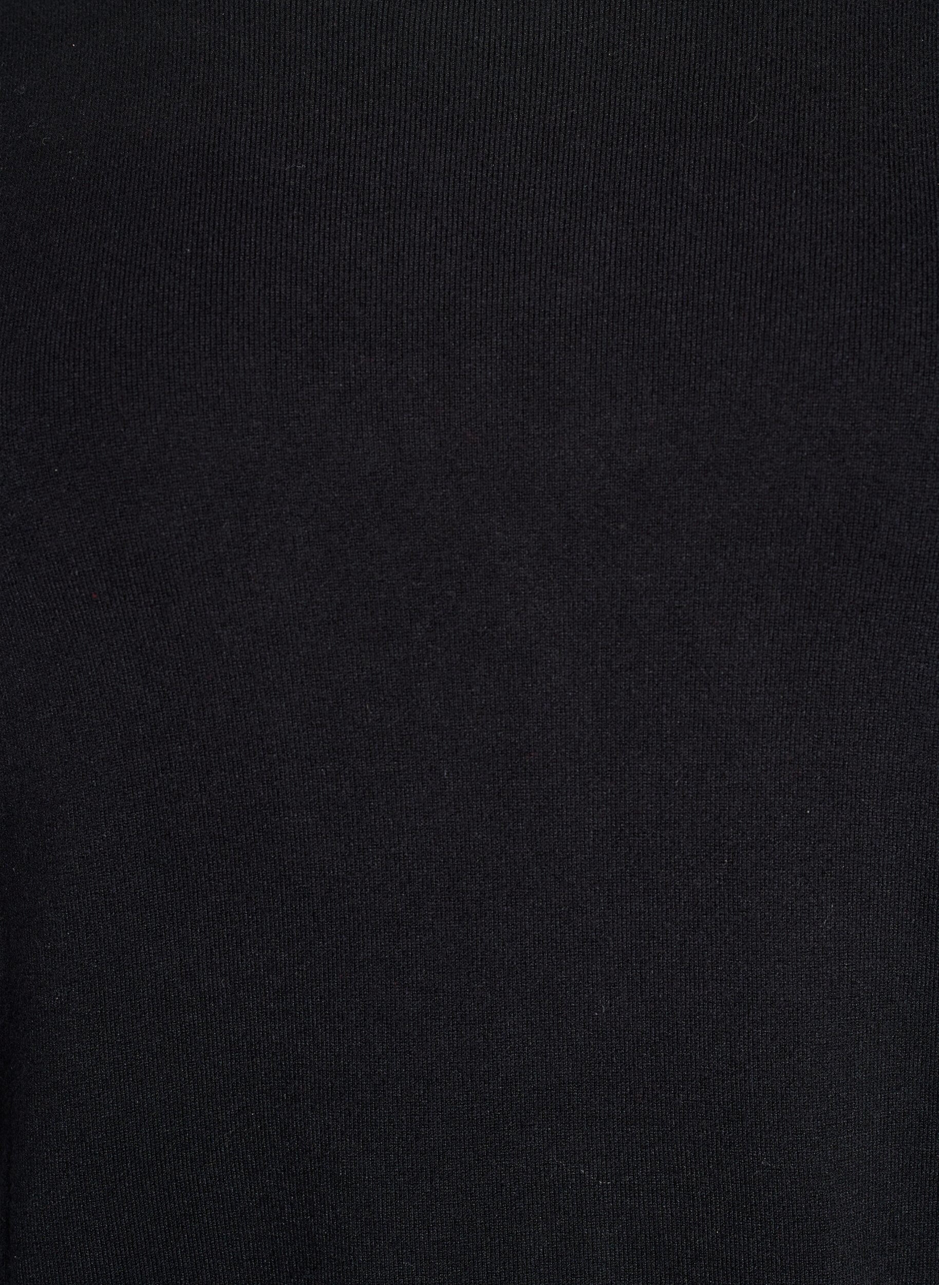 Zizzi Gebreide blouse met korte mouwen van viscose, Zwart, Packshot image number 2