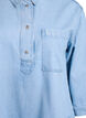 Los denimshirt met 3/4-mouwen, Blauw, Packshot image number 2