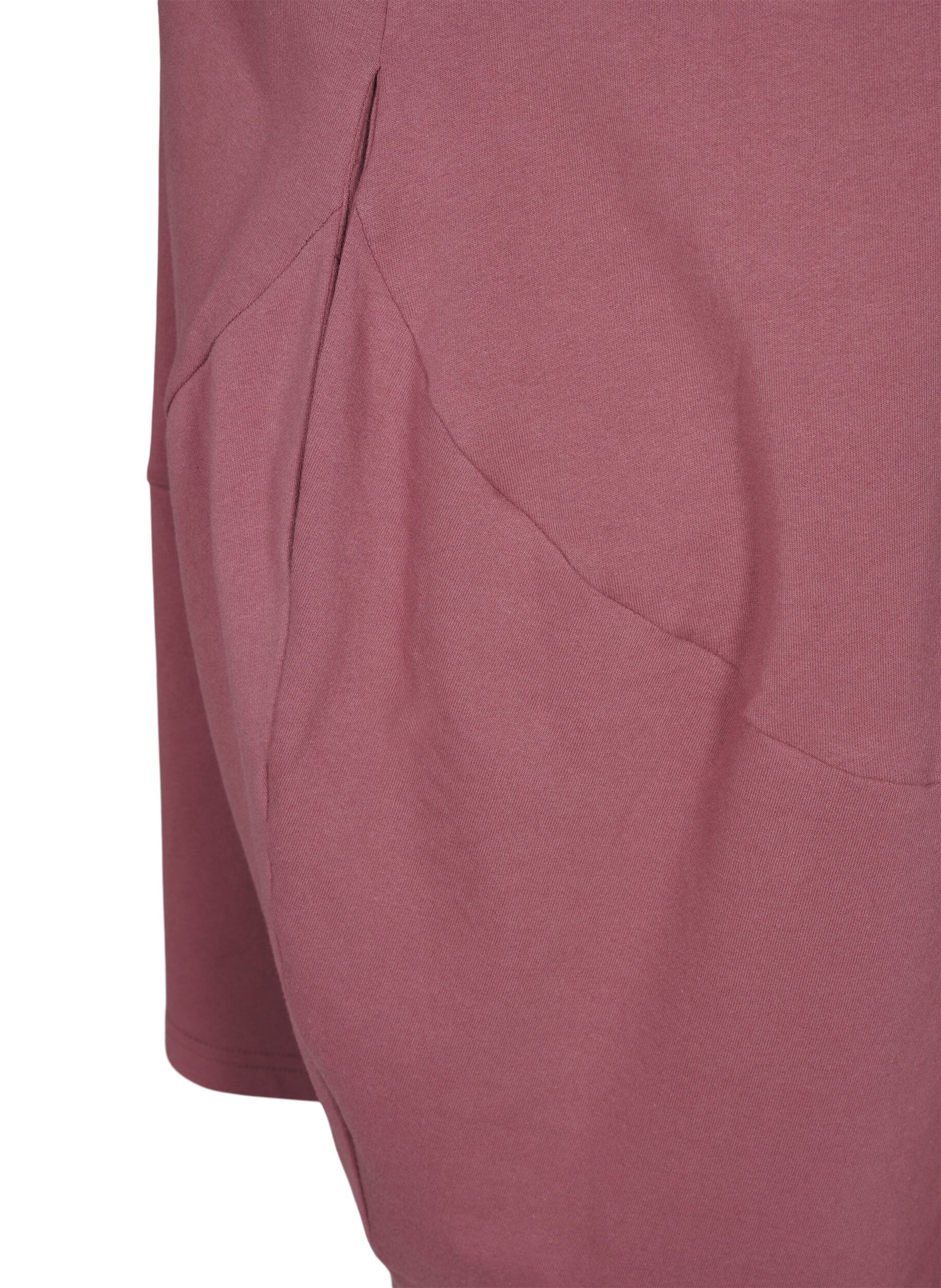 Zizzi Ballonjurk van katoen met zakken, Roze, Packshot image number 4