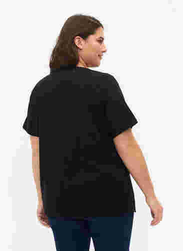 FLASH - 2-pack T-shirts met ronde hals, Black/Black, Model image number 1