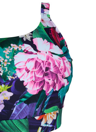 Bikini top met verstelbare schouderbandjes, Flower Print, Packshot image number 2