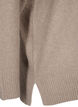 Gebreide blouse met V-hals, Desert Taupe Melange, Packshot image number 3