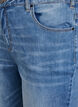 7/8 jeans met oprolbare pijpen en hoge taille, Blauw, Packshot image number 2