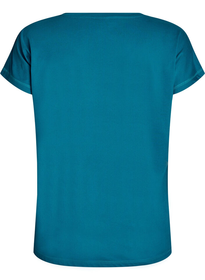Effen gekleurd trainingsshirt, Groen, Packshot image number 1