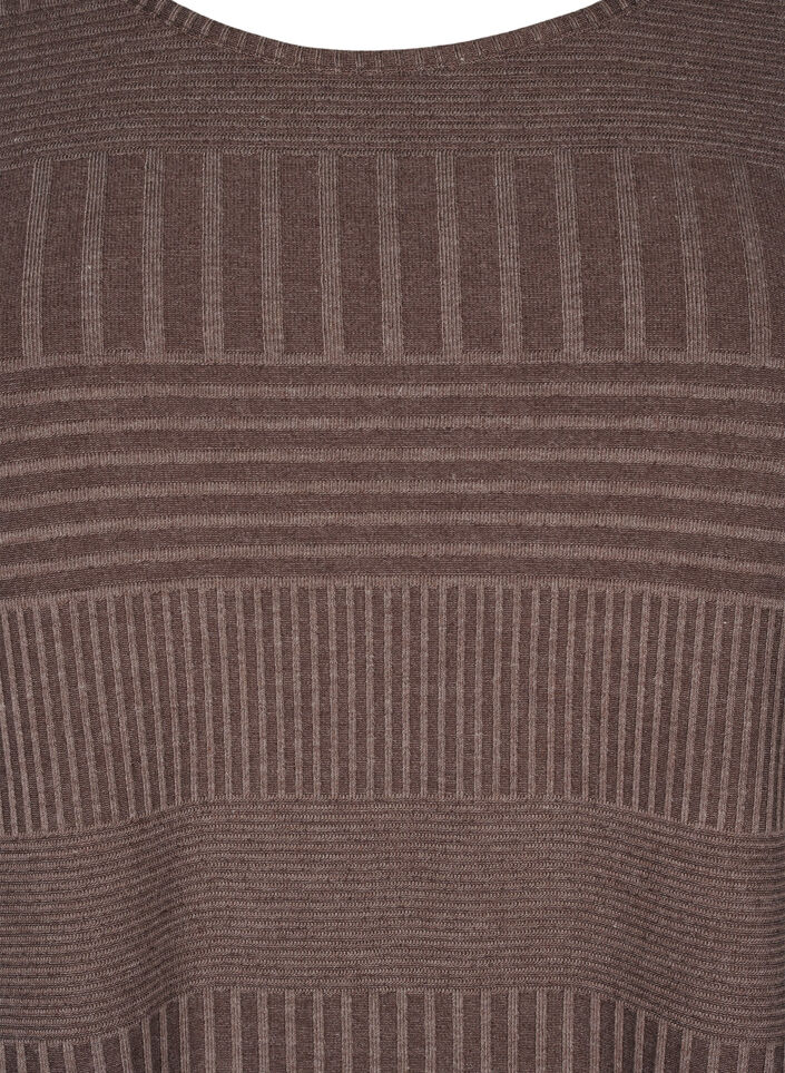 Blouse met driekwartmouwen en een gestreept patroon, Ch. Martini Mel., Packshot image number 2