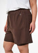Trainingshort met binnenbroek en telefoonzakje, Bruin, Model image number 0