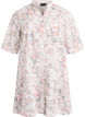 Katoenen jurk met bloemenprint en broderie anglaise, Vanille, Packshot image number 0