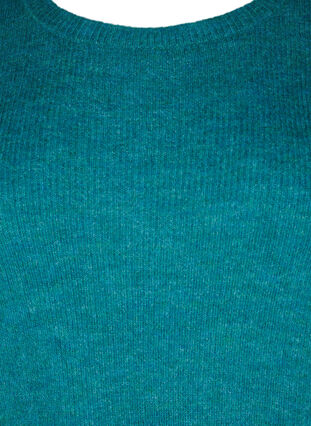 Gemêleerde trui met ronde hals	, Deep Lake Mel., Packshot image number 2