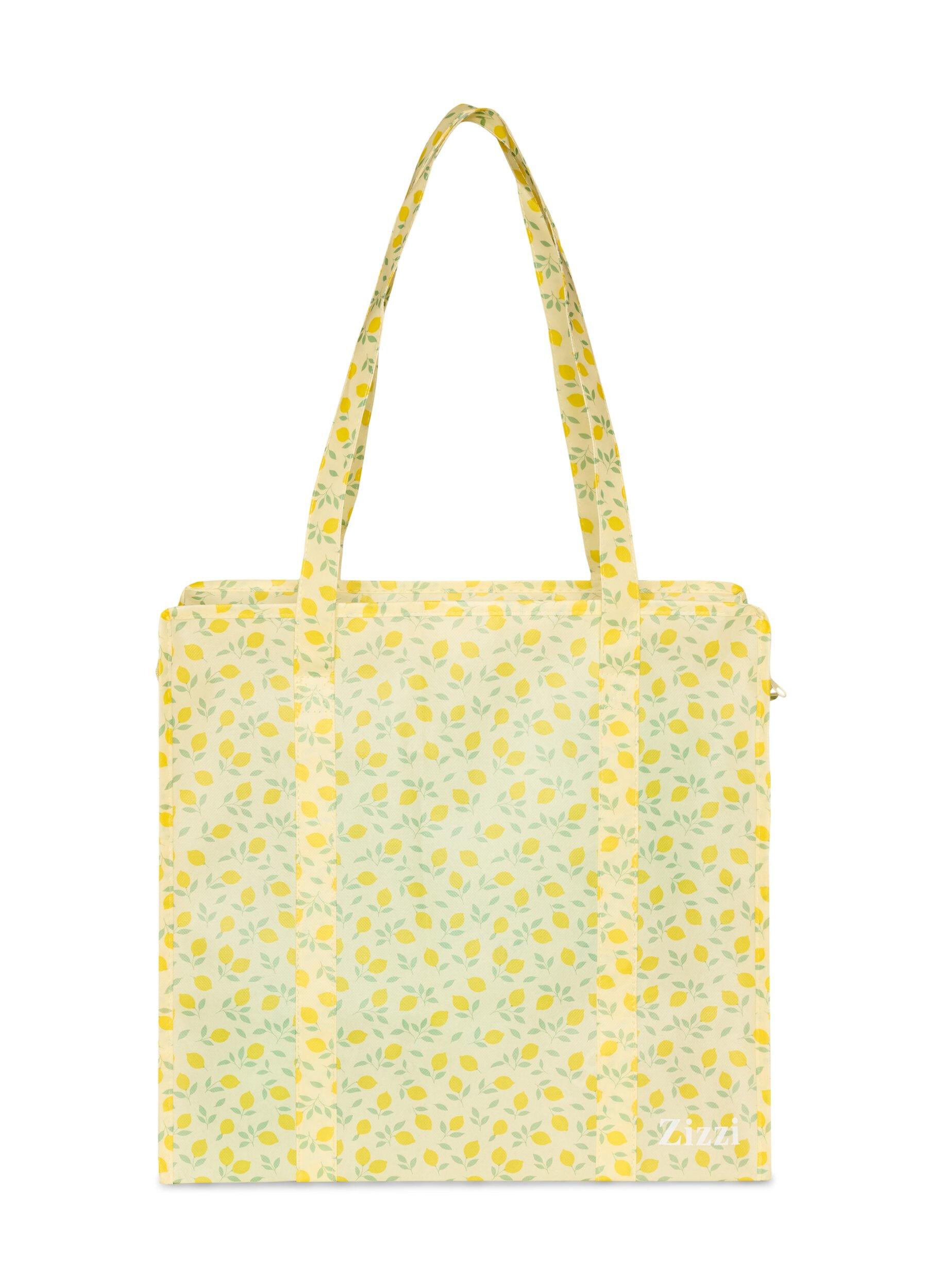ZizziShoppingtas met ritssluiting, Geel, Packshot image number 1